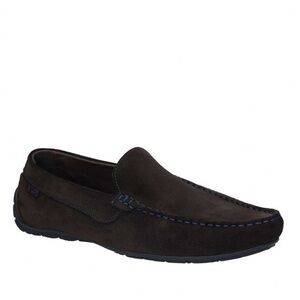 Kazar Brown Men's Chauffeurs‎ Mocasín Size 43 (US 10) LAMBSKIN SLIP-ON